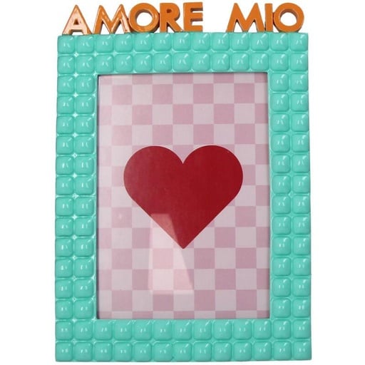 "Fotorahmen Amore Mio Polyresin Türkis 13x18cm image"