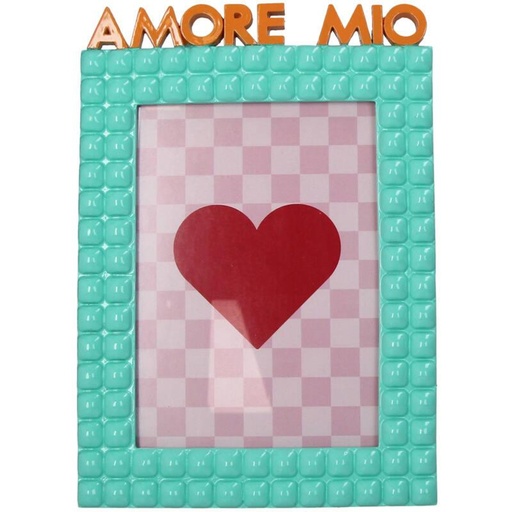 "Fotorahmen Amore Mio Polyresin Türkis 13x18cm image"