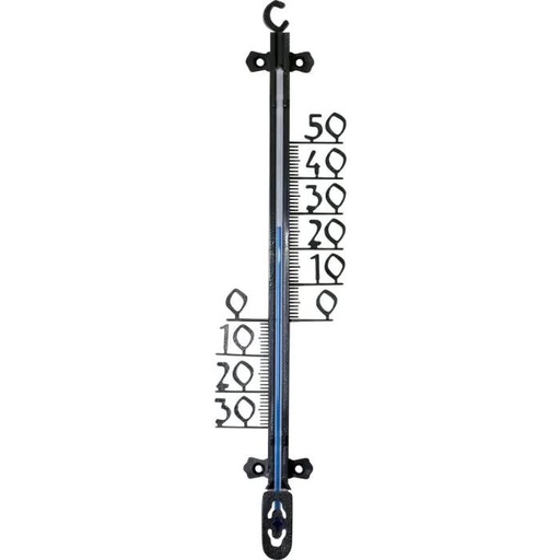 "Hendrik Jan - Buitenthermometer - Kunststof zwart 26 cm  image"