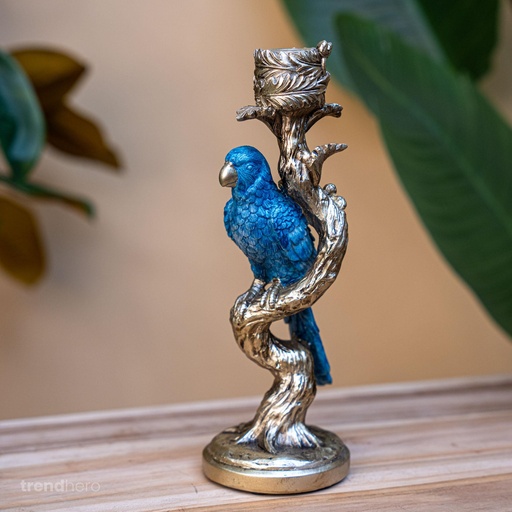 "Kandelaar Vogel Blauw image"
