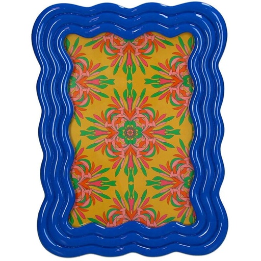 "Fotorahmen Gebogen Polyresin - Blau image"