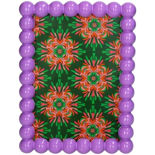 "Bilderrahmen Perlen Polyresin - Lila image"