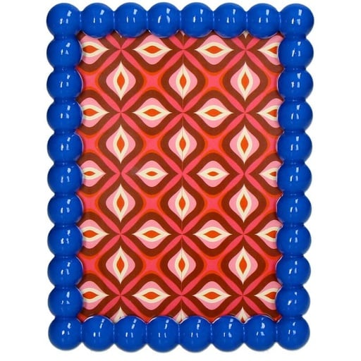 "Bilderrahmen Perlen Polyresin - Blau image"