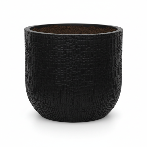 "Capi Pot Bol Skin Antraciet - D24cm - H21cm image"