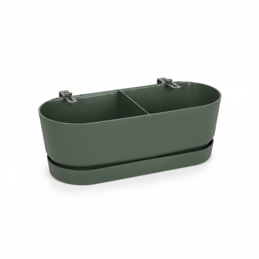 "Elho Pot Greenville Easy Balcony D25cm - Leaf Green image"
