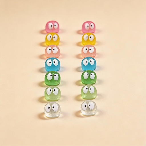 "Glow in the dark - Minis - Multi - ↑ 1 cm - 14 Stück image"
