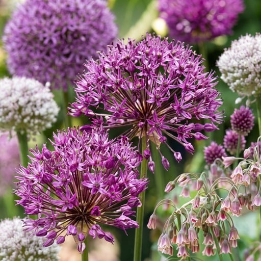 "Zierlauch 'Bulb Garden' (Allium giganteum) – Zierlauch-Zwiebeln, 80 Zwiebeln image"
