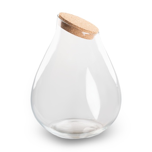 "Terrarium Flasche mit Korken - Drop XXL - Ø 34 cm Höhe ca. 43 cm image"