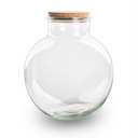 Terrarium Flasche mit (LED) Kork - Bolder Bob - Ø 30 cm ↑ 31 cm - Ohne LED-Kork