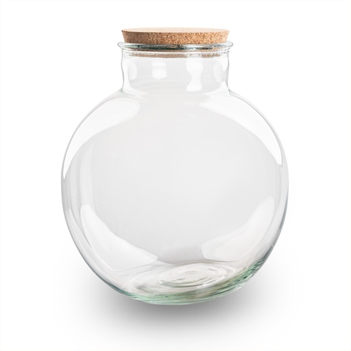 "Terrarium Flasche mit (LED) Kork - Bolder Bob - Ø 30 cm ↑ 31 cm - Ohne LED-Kork image"