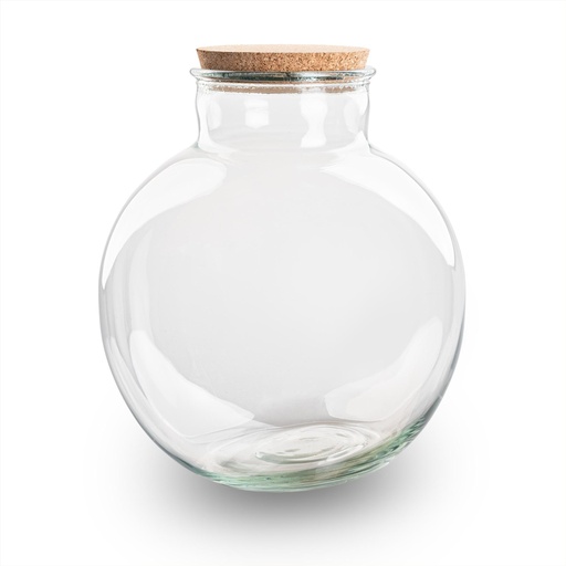 "Terrarium Flasche mit (LED) Kork - Bolder Bob - Ø 30 cm Höhe ca. 31 cm - Ohne LED-Kork image"