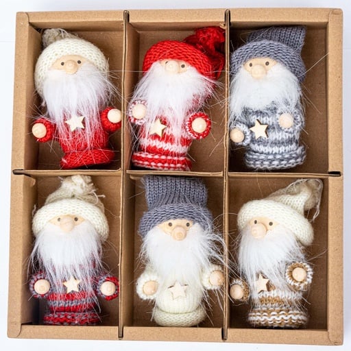 "Wichtel mit Sternpullover – 8 cm – Set mit 6 Stück image"