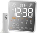 WD3035 WLAN Wetterstation mit App (Smart Life) – 4-Tage-Vorhersage, Außensensor, PM2.5-Luftqualität, Temperatur, Luftdruck & UV-Index