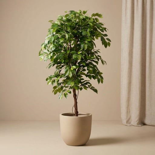 "Ficus Deluxe Ranke Kunstbaum - 140 cm - Kunstpflanze - Künstliche Pflanze image"