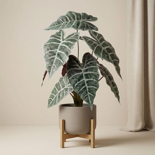 "Alocasia Busch im Topf 40 cm - Kunstpflanze image"