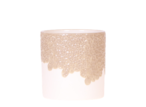 "Kolibri Home | Bloom Ziertopf - Sand - Ø9cm image"