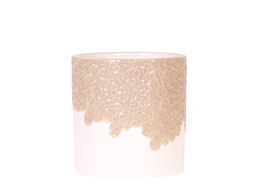 "Kolibri Home | Bloom Ziertopf - Sand - Topf-Ø 9 cm image"