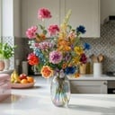 Kunstblumenstrauß - Summer Garden Deluxe - Real Touch - 19 Stiele - ↑ 100 cm