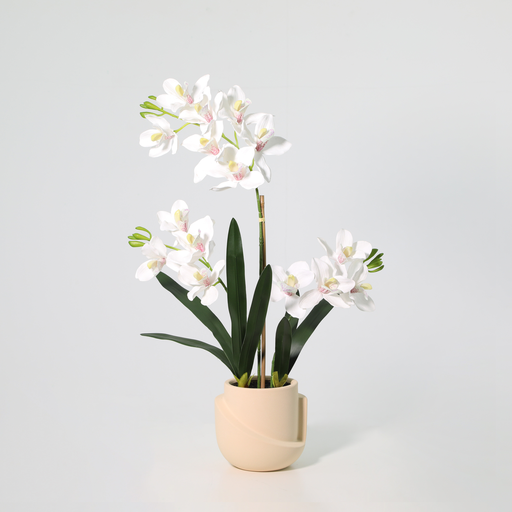 "Künstliche Phalaenopsis-Orchidee inklusive Topf - 71cm image"