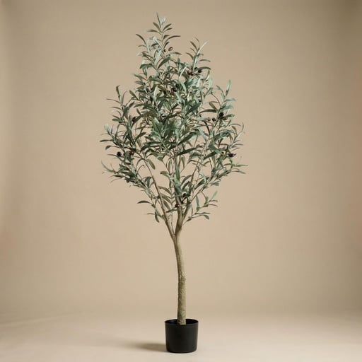 "Künstlicher Olivenbaum im Topf - Kunstpflanze - 140 cm image"