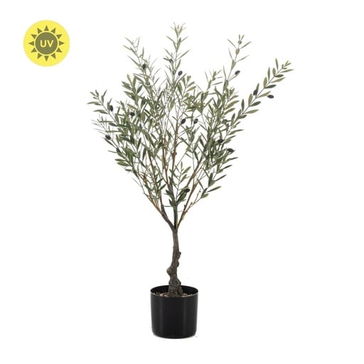 "Artificial Olive tree im Topf - Kunstpflanze - UV - 90 cm image"