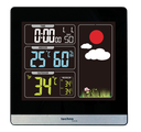 WS6448 LED Funkwetterstation, farbiges Display, Innen- und Außentemperatur, Luftfeuchte, Wettervorhersage