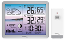 WS6520 Wetterstation Funk mit Außensensor, Farbdisplay, DCF-Funkuhr, Innen-/Außentemperatur & Luftfeuchtigkeit, Wettervorhersage, Luftdruck, Mondphase, Frostalarm