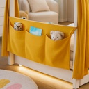 Alavya Home Babybett Betttasche Musselin Bio-Baumwolle - Senfgelb