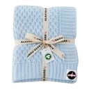 Alavya Home Babydecke 75x100 cm GOTS Bio-Baumwolle - Blau