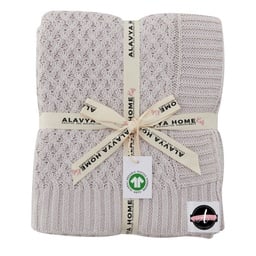 Alavya Home Babydecke 75x100 cm GOTS Bio-Baumwolle - Grau