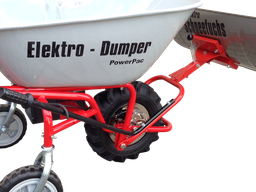 Akkuschubkarre ED120 mit 115ltr. Wanne und Schneeschild
