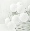 Alavya Home Lichterkette Cotton Ball 10er