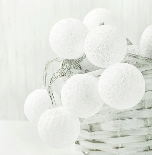 "Alavya Home Lichterkette Cotton Ball 10er image"