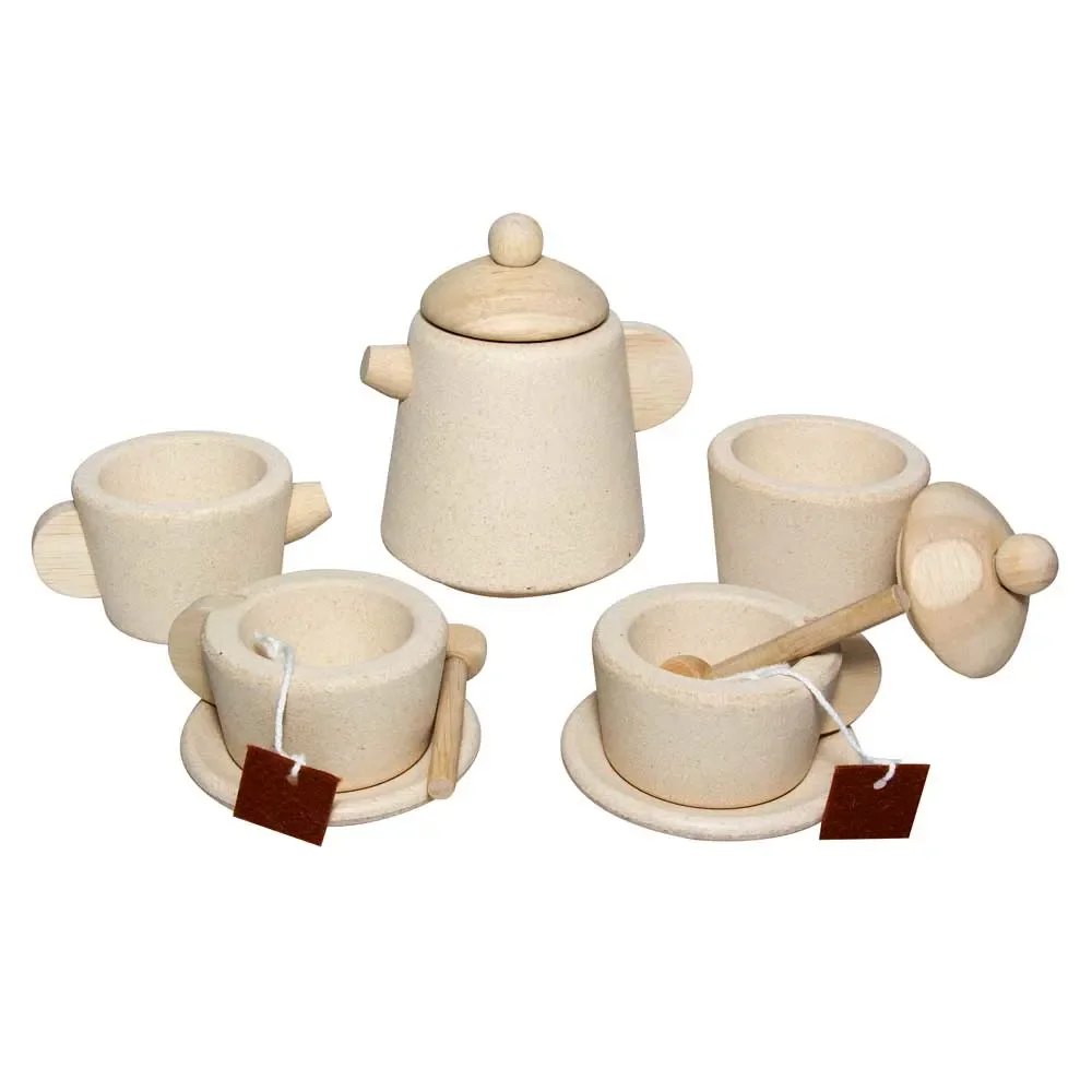 "Plan Toys Spielzeug Tee-Set Holz image"