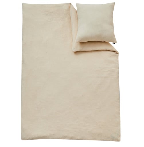 "Alavya Home Kinderbettwäsche 135x100 cm Baumwolle - 2er-Set, Beige image"