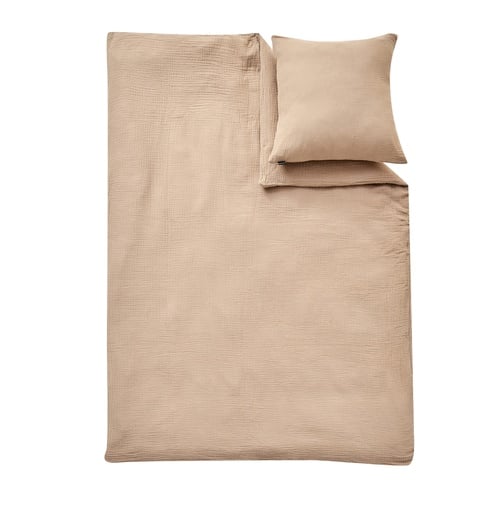 "Alavya Home Kinderbettwäsche 135x100 cm Baumwolle - 2er-Set, Braun image"