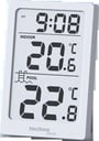 WS9079 Poolthermometer Funk mit Basisstation – Digitales Wasserthermometer für Pool & Whirlpool, kabelloser Poolsensor bis 30 m, Innen- & Wassertemperatur, MAX/MIN, °C/°F, Uhr