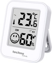WS9417 Raumklimastation Thermo-Hygrometer – digitales Innenraum Klima-Messgerät für Temperatur und Luftfeuchtigkeit, Komfortanzeige, Trendanzeige, MIN/MAX-Werte, Aufstellung, Magnethalterung, weiß