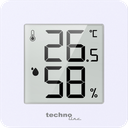 WS9475 Thermometer, Hygrometer, extra klein, e-paper- Display, Magnethalterung, umschaltbar ins Negativ-Display