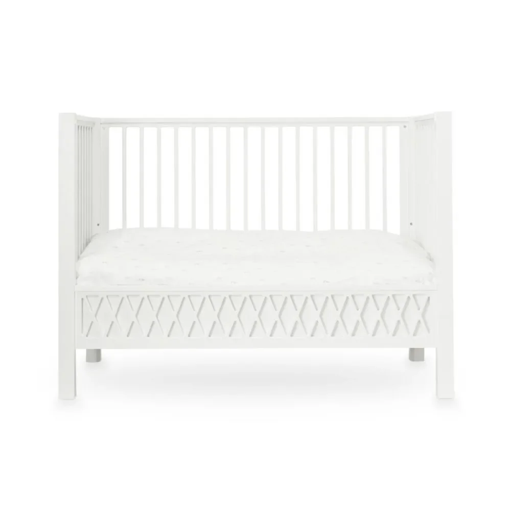 "Cam Cam Babybett Harlequin 60 x 120 weiss image"