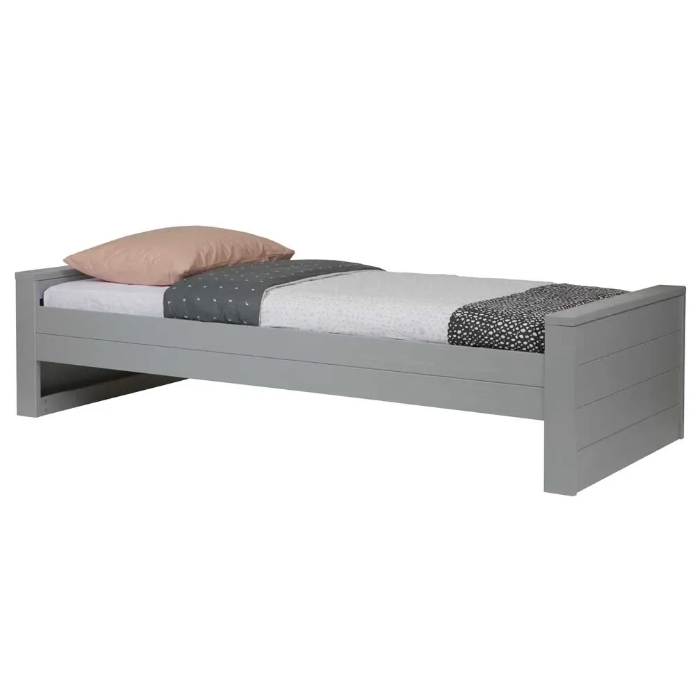 "WOOOD - Bett Dennis, betongrau, matt, 53x219x95 cm image"