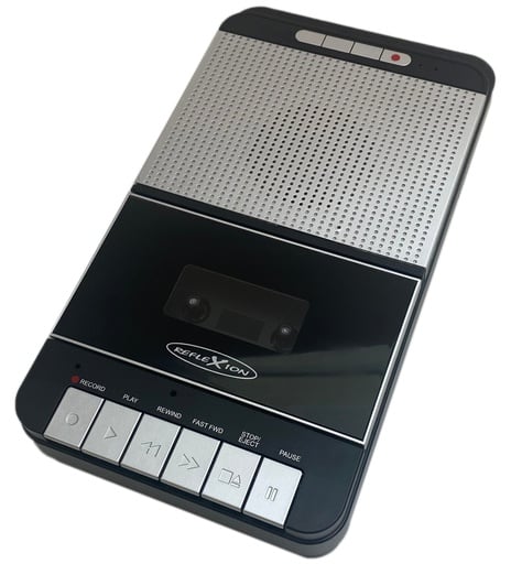 "Retro Kassettenrecorder / Diktiergerät mit AUX-IN image"