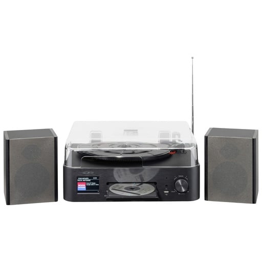 "Stereo Komplettsystem mit Internet, DAB/UKW, CD/MP3, Bluetooth & Plattenspieler image"