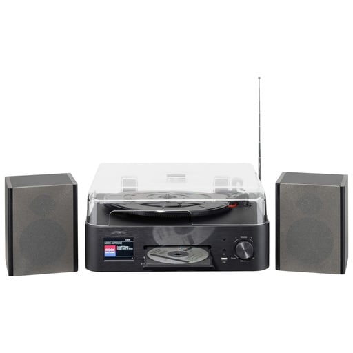 "Stereo Komplettsystem mit DAB/UKW, CD/MP3, Bluetooth & Plattenspieler image"
