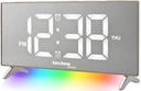 WT461 Radio Alarm Clock with FM Radio, 2 Alarm Times and Mood Light