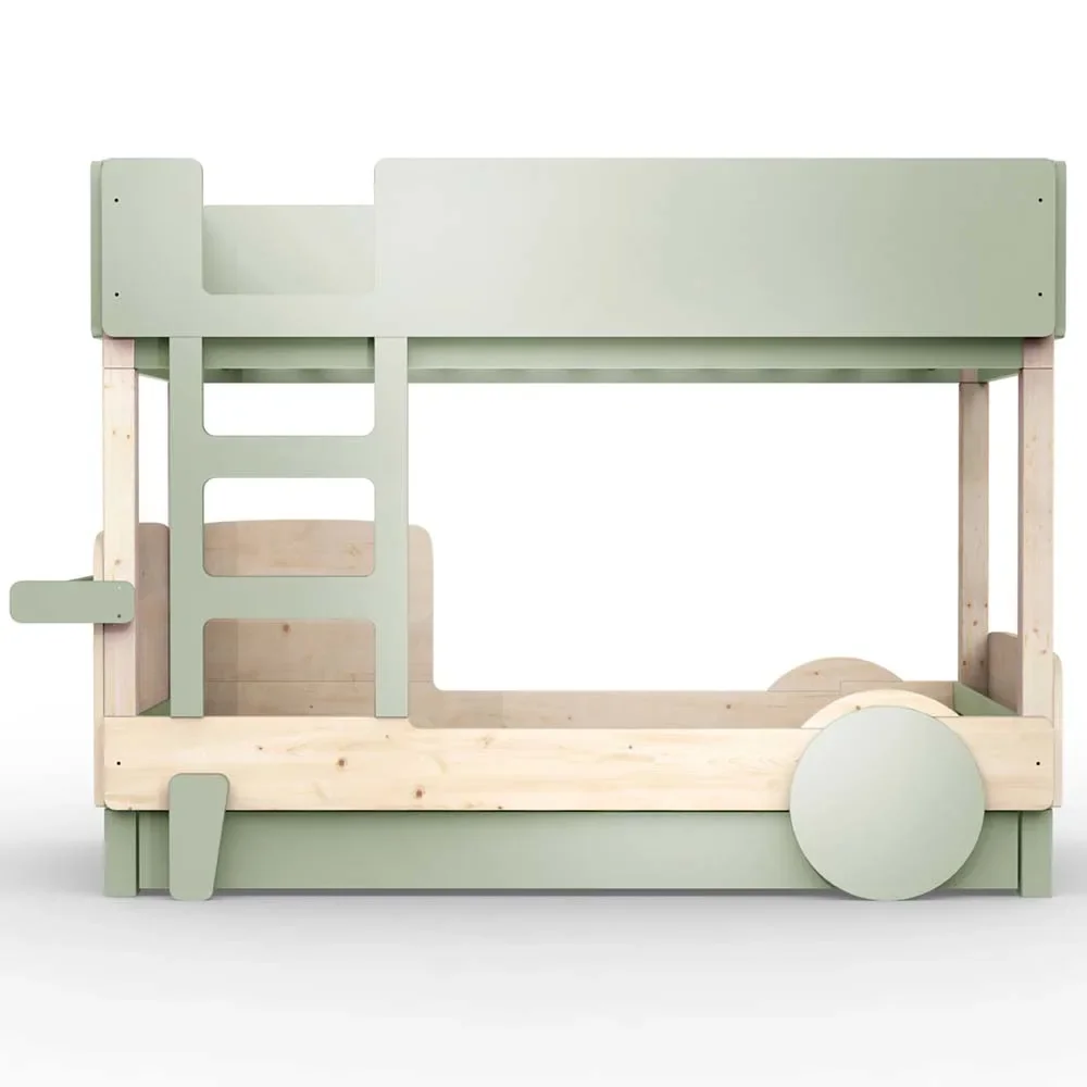 "Mathy by Bols Etagenbett "Discovery" mit Bettschublade, Farbe Elemente: moss grey image"