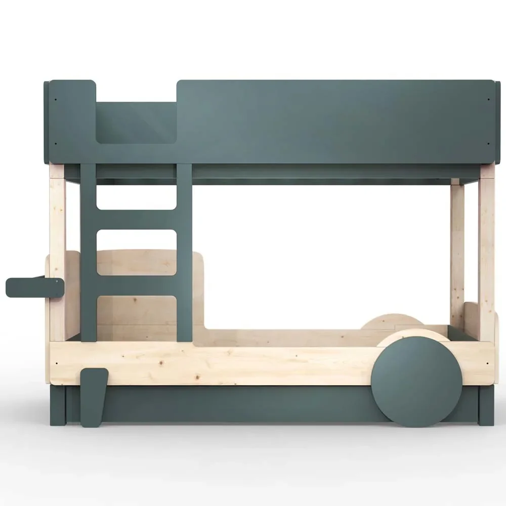 Mathy by Bols Etagenbett "Discovery" mit Bettschublade, Farbe Elemente: thunderstorm