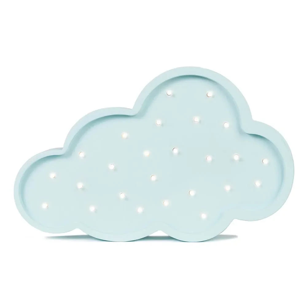 "little lights Led Deko Kinderlampe Wolke hellblau image"