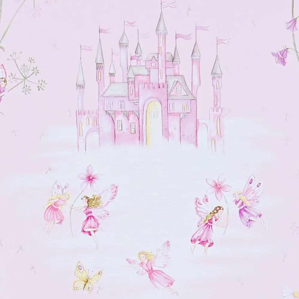 Little Sanderson Abracazoo Tapete Märchenschloss rosa