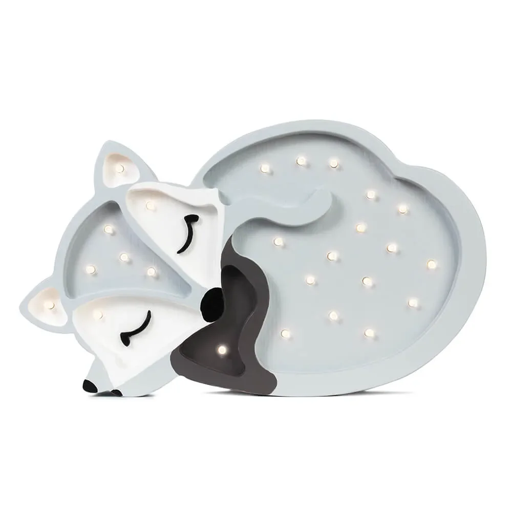 "little lights Led Deko Kinderlampe Fuchs hellgrau image"